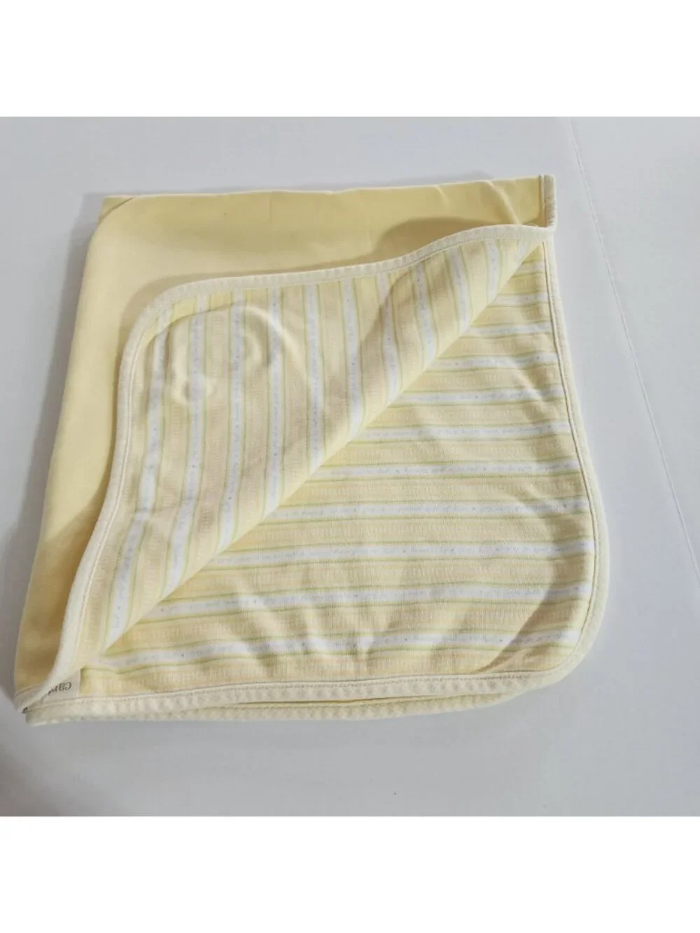Vtg  Carter's baby blanket yellow teddy bear with pacifier